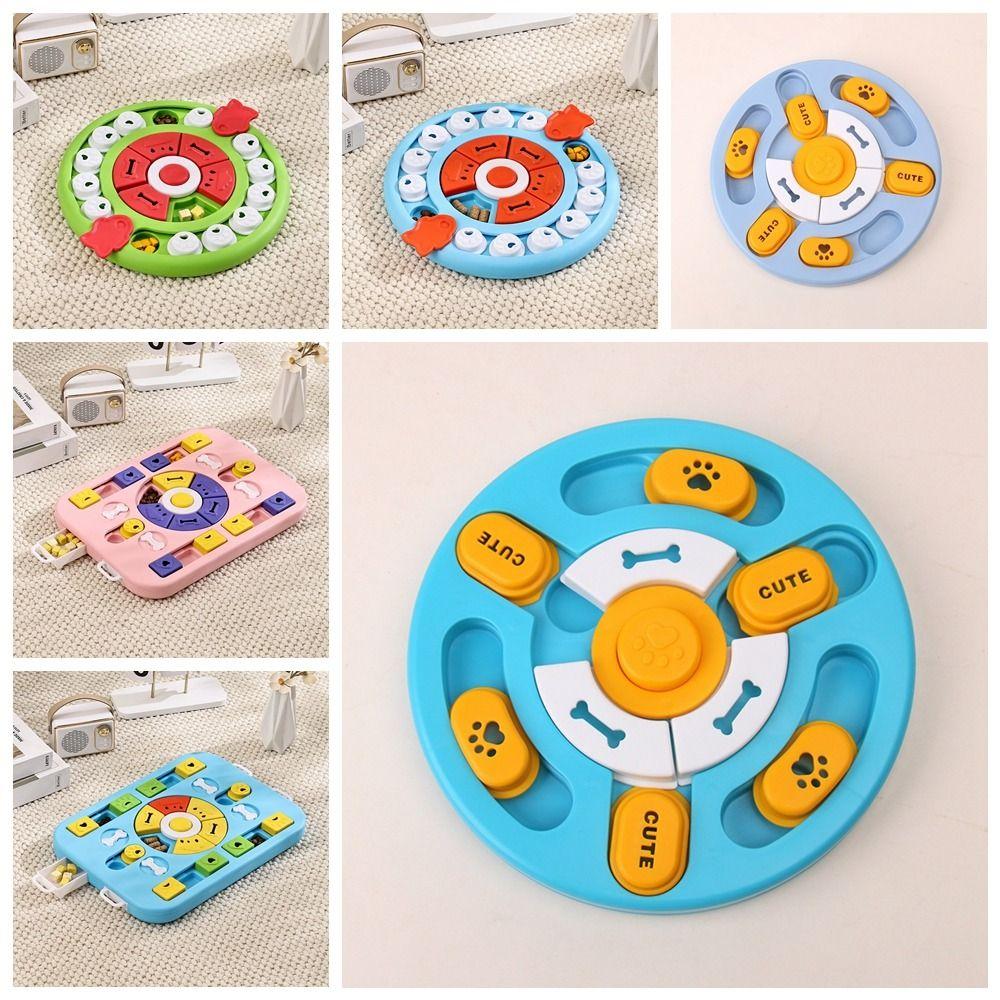 Interactive Toy Anti Choking Dog Puzzle Toy Interactive Durable Pet Slow Food Bowl with Sound Rotating Puzzle Feeder Cat