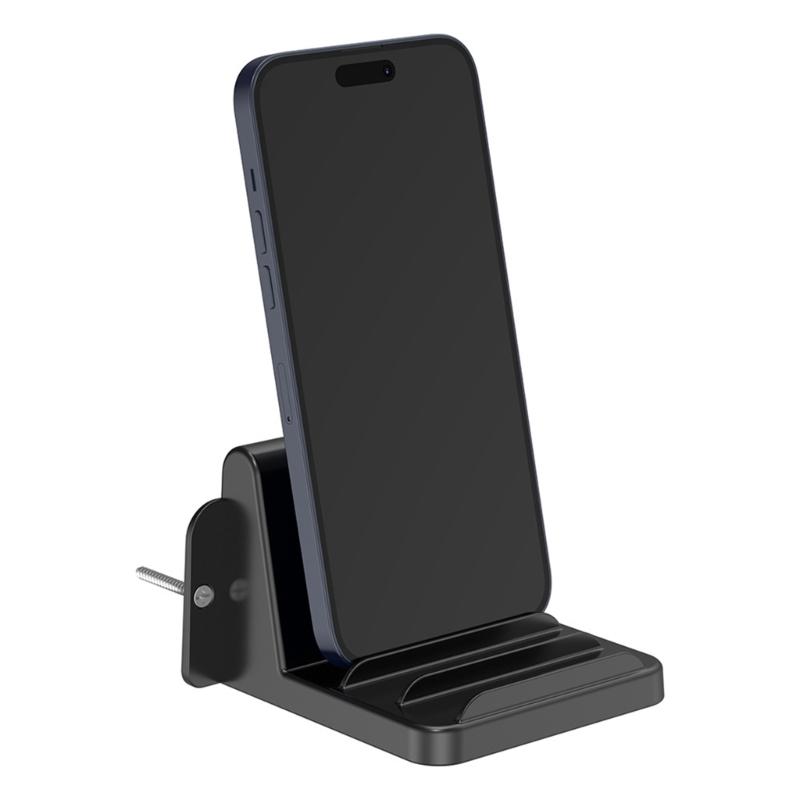 Multiple Device Wall Mount Holder Stand for Tablets, Smartphones Easy Installs with Adhesive or Screws