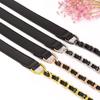 Straps Replacement PU Leather Shoulder Bag Strap Bag Chain Metal Braided Chain Bag Accessories
