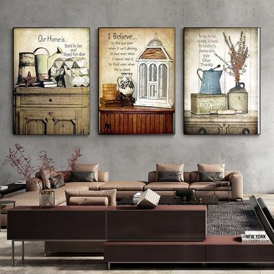 Tela Muro Natura Morta Pastorale Retrò Americana Artista Decorazione Casa Poster e Stampe Cuadros Decorazione Design Casa Immagini