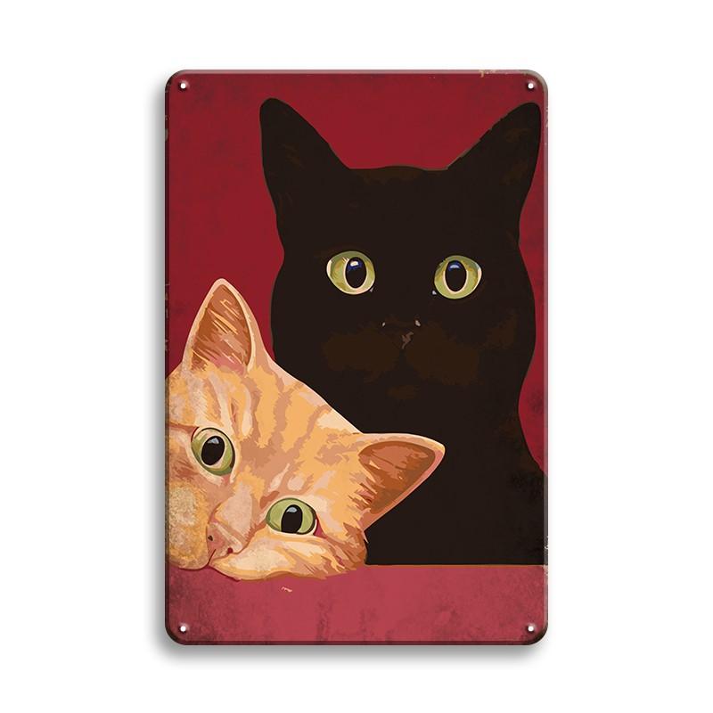 INEED Vintage Pet Plaque Cat Dog Metal Tin Sign Pub Bar Home Decor Lion Corgi Shepherd Art Poster Retro Decor Wall Iron Plate