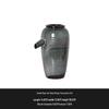 Kiln-Fired Ceramic Water Jar with Filtration, Circulation, and Ornamental Flow for Fish Tanks