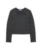 DELICCENT Strap Point T-Shirt [Charcoal]