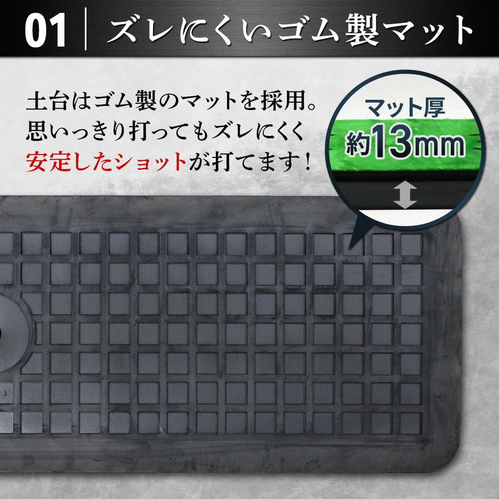 GolfStyle Golf Mat Golf Practice Mat Practice Swing Swing Mark Shot Mat Practice Duff Check Approach Golf Supplies Rubber Mat 20 X 47cm Turf Marks