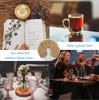12Pcs 3-5mm Cork Coaster for Drink Non-Slip Cork Coaster Natural Round Wooden Cup Mat Heat Resistant Reusable Tea Coffee Coaster