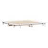 Solid Wood Bed Frame Without Mattress White 160x200 Cm Pine Wood