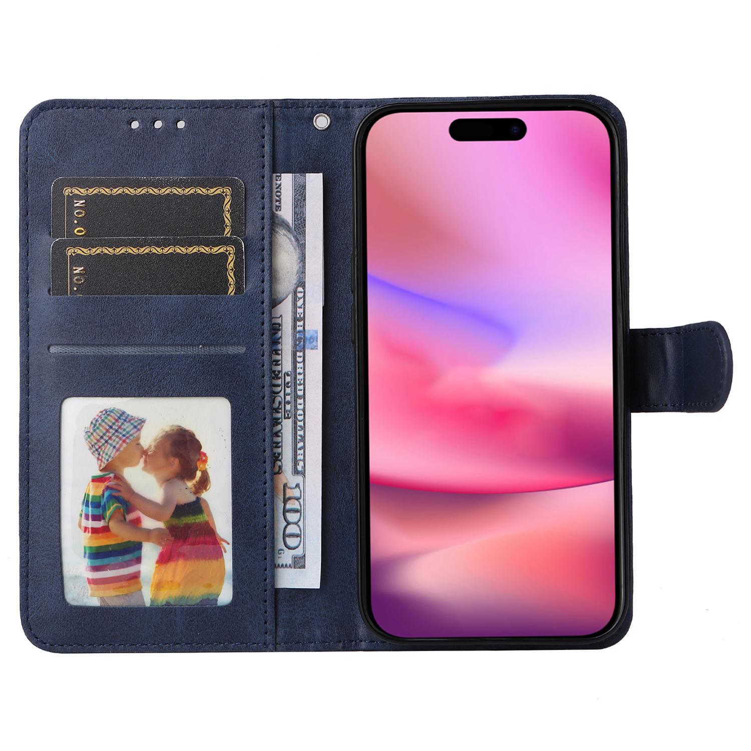 

Чохол для iPhone 16 Шкіряний Чохол-підставка для телефону з 3 відділеннями для карток Гаманець