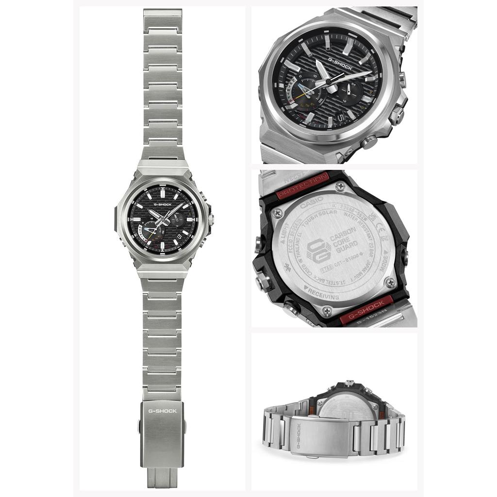 Casio G-Shock G-STEEL Tough Solar Watch, Bluetooth, Eco-friendly, Men's Black GST-B1000D-1AJF [Japan Authorized]