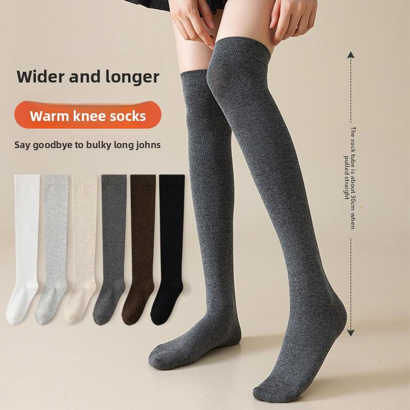 Chaussettes hautes, Chaussettes en coton, Jambes amincissantes d'automne et d'hiver pour femmes, Chaussettes longues chaudes, Chaussettes tendance, Chaussettes hautes longues amincissantes