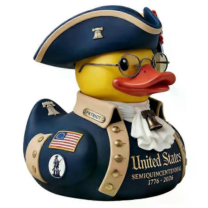 American Independence 250th Anniversary Duck, Patriotic Military Duck Figurine, Resin Veteran Duck for Jeeps Ducking