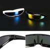 Neue futuristische verspiegelte Sonnenbrille Alien-Brille Kostümzubehör Lustig Stilvoll Passend für Halloween oder jede Party Brillen