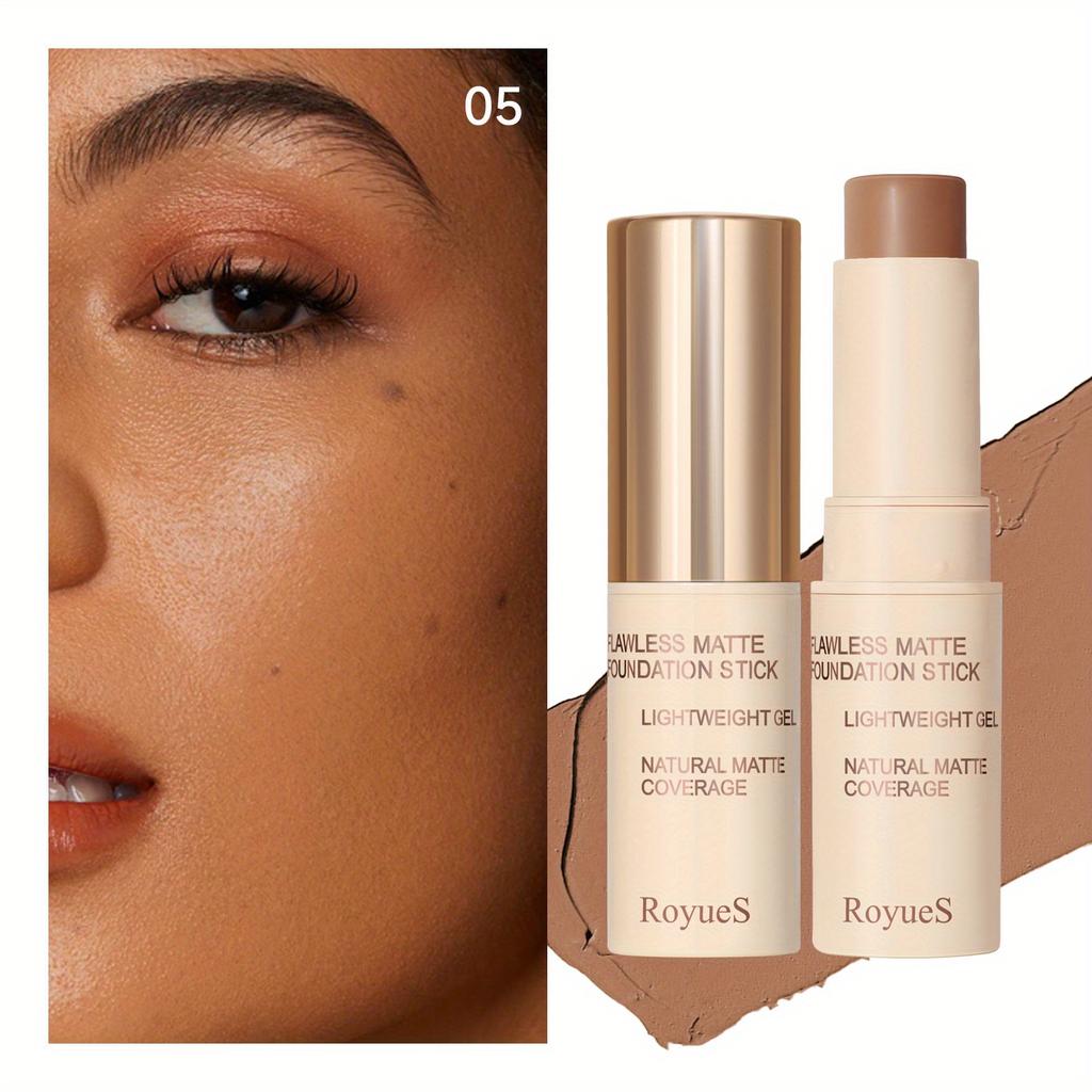 5 kleuren Concealer Foundation Stick Matte Contouring Stick Olie Control Natuurlijke Geïsoleerde BB Cream Hydraterende Langdurige Hydraterende Foundation Fluid