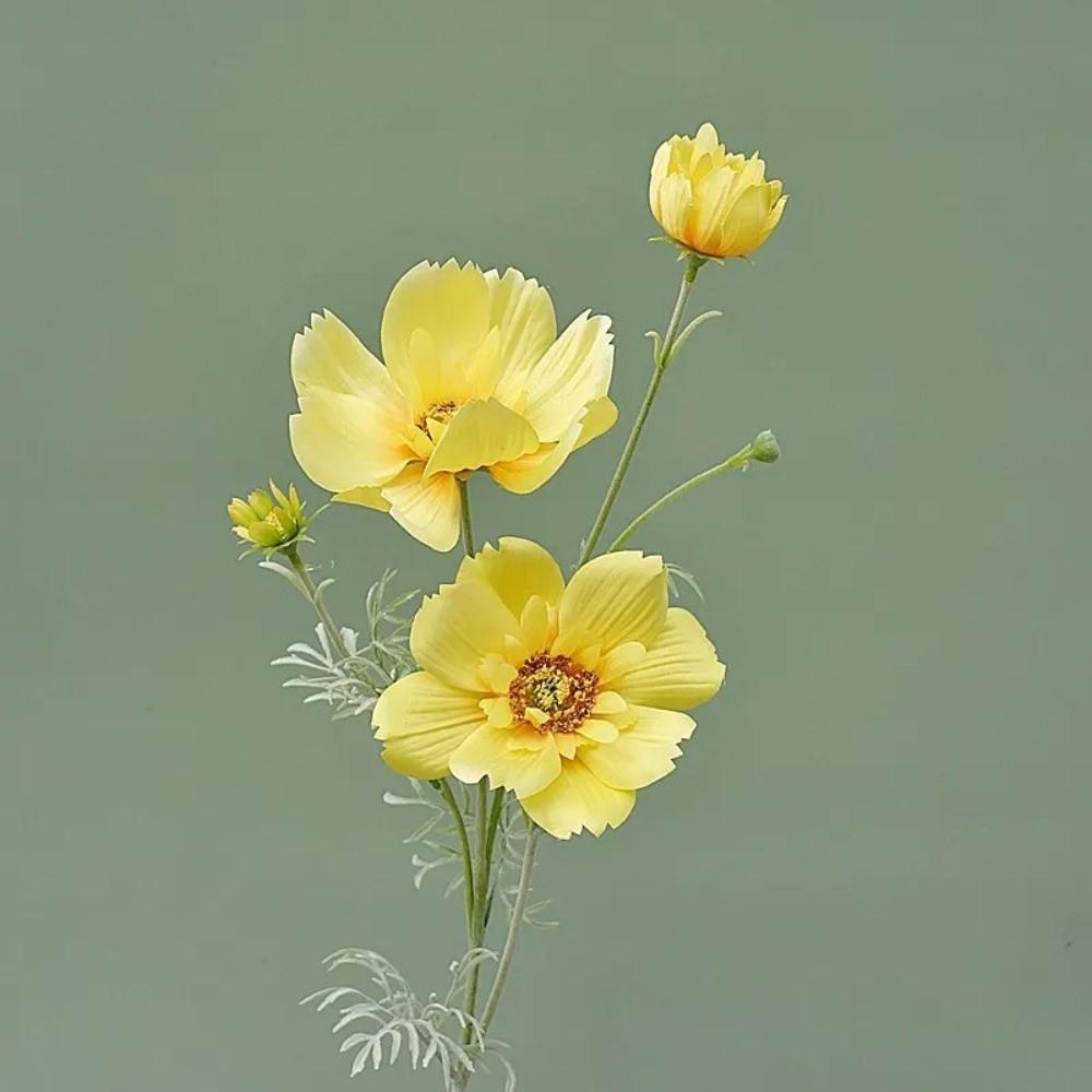 77CM Length Artificial Cosmos Flower Branch Elegant Design Fake Flowers  Photography Background