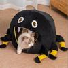 Halloween Spider Cat's House Cute Semi-closed Bed Cats Warm Safe Comfortable Pet House for Cats Kitten Dog's Nest Pet Supplies
