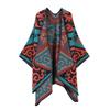 Women's Ethnic Shawl: Northwest Travel Cape, Thick Warm Scarf Cloak