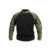 Felpa con colletto alto in pile da uomo, autunno inverno, calda, larga, tinta unita, traspirante, pullover tattico da esterno per l'uso quotidiano
