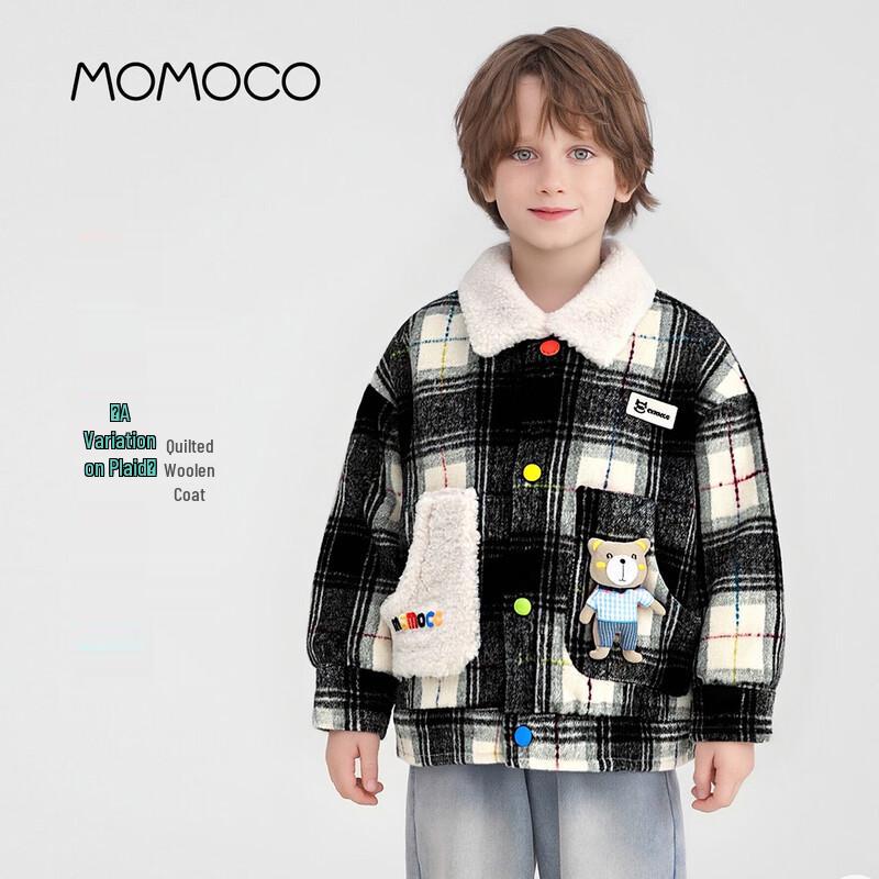 MOMOCO Boys Trendy Plaid Winter Jacket 105