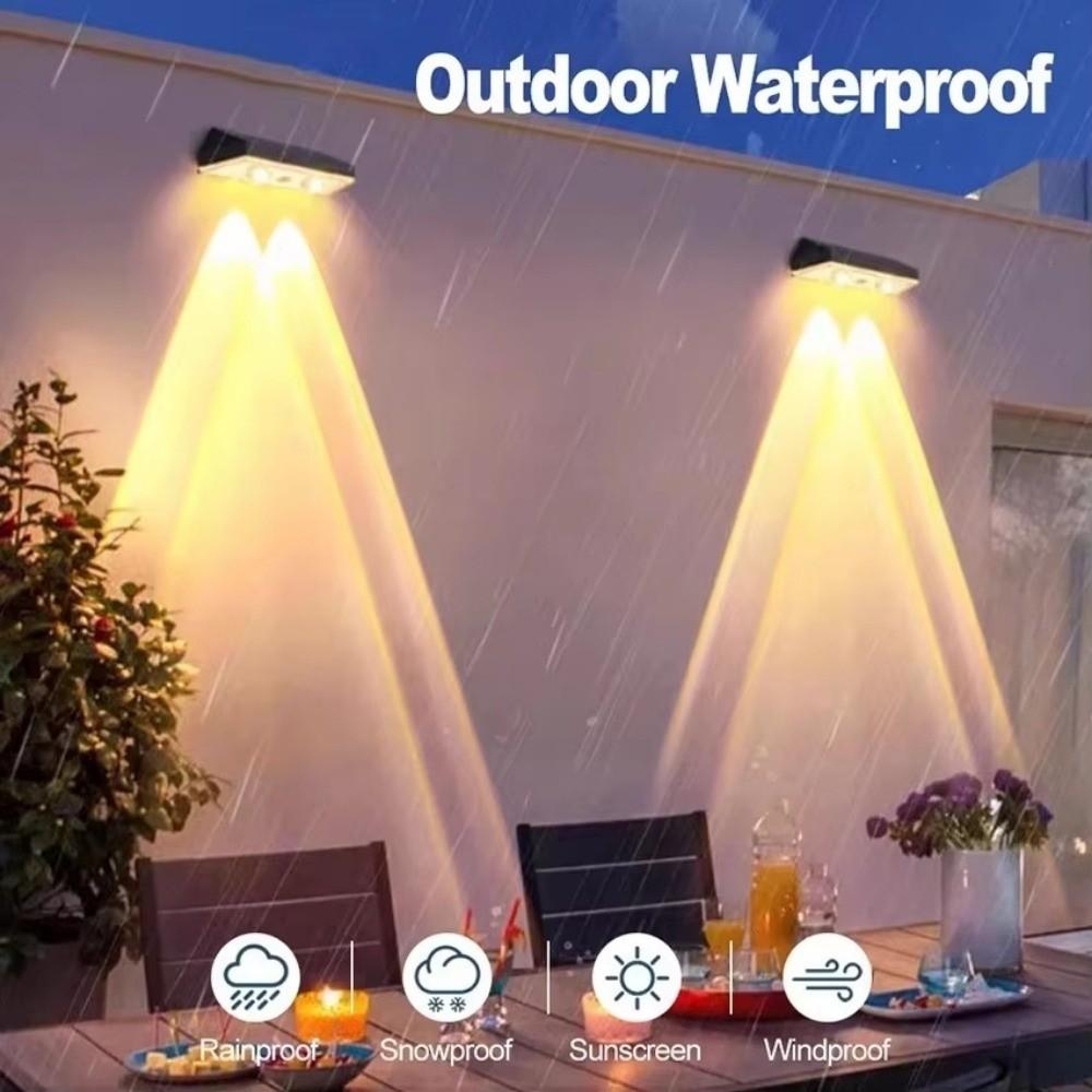 Waterproof Solar Wall Light 3 Color Changing Solar Deck Light Solar Fence Lights  House Fence