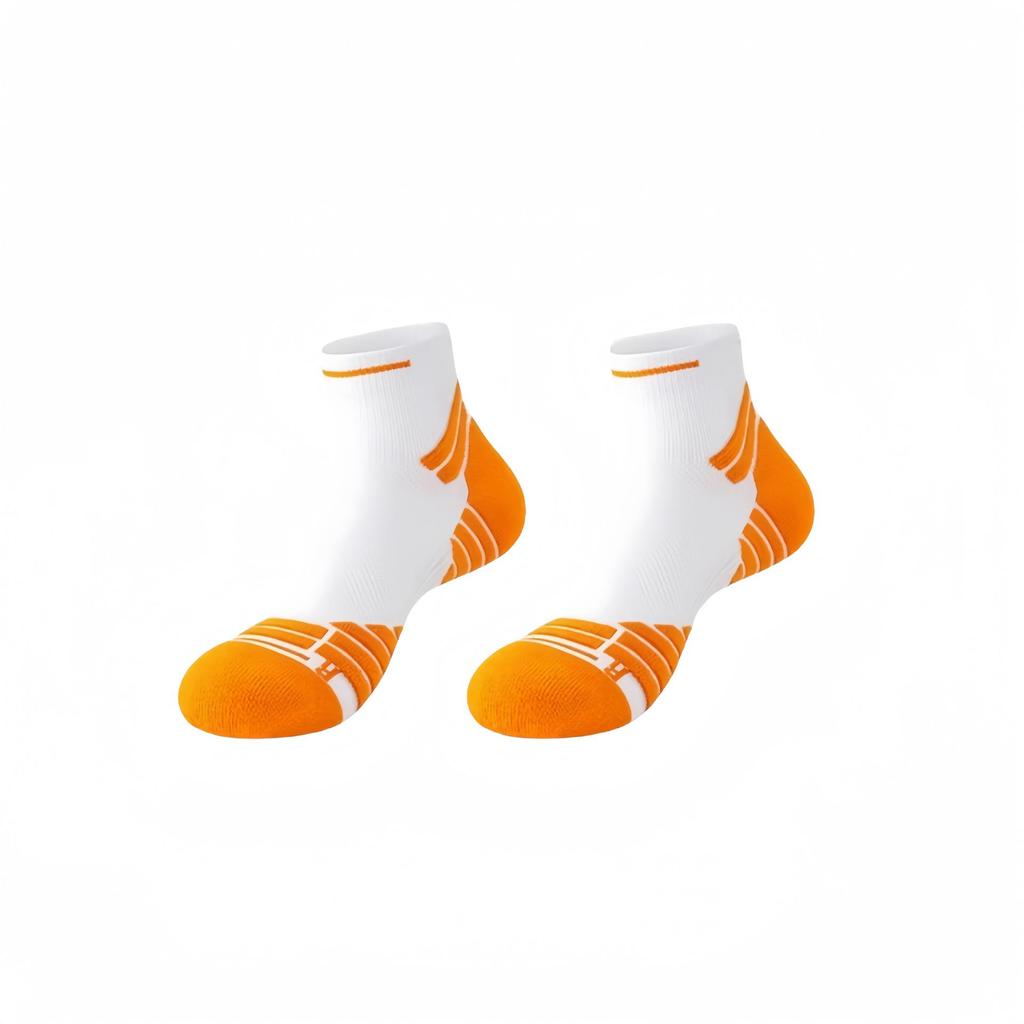 Men's Anti-Odor Marathon Running Socks - Spring/Summer Mid-Calf, Thickened Towel Bottom, Sports/Hiking, Long Distance/Basketball
