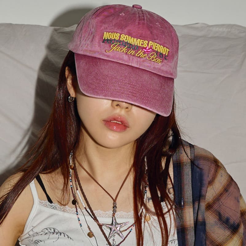 

noussommespierrot basic hat_red red