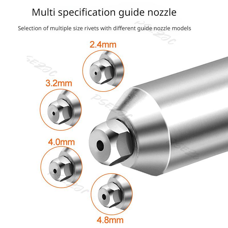 Electric Rivet Gun Conversion Joint Multi Specification Guide Nozzle Willow Gun Core Pulling Rivet Gun Electric Conversion Joint