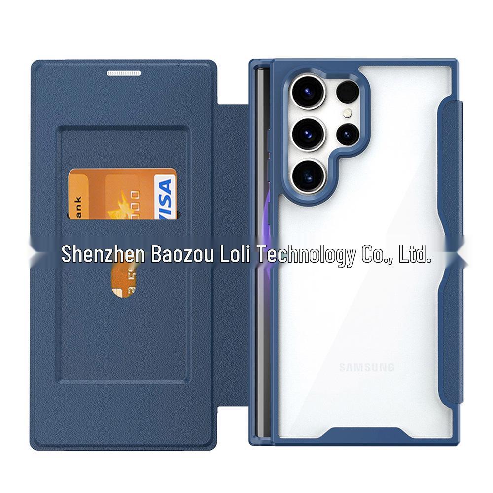 Samsung S24ultra Manyetik Magsafe Özelliğine Sahip S23Plus Deri Kapaklı Kılıf