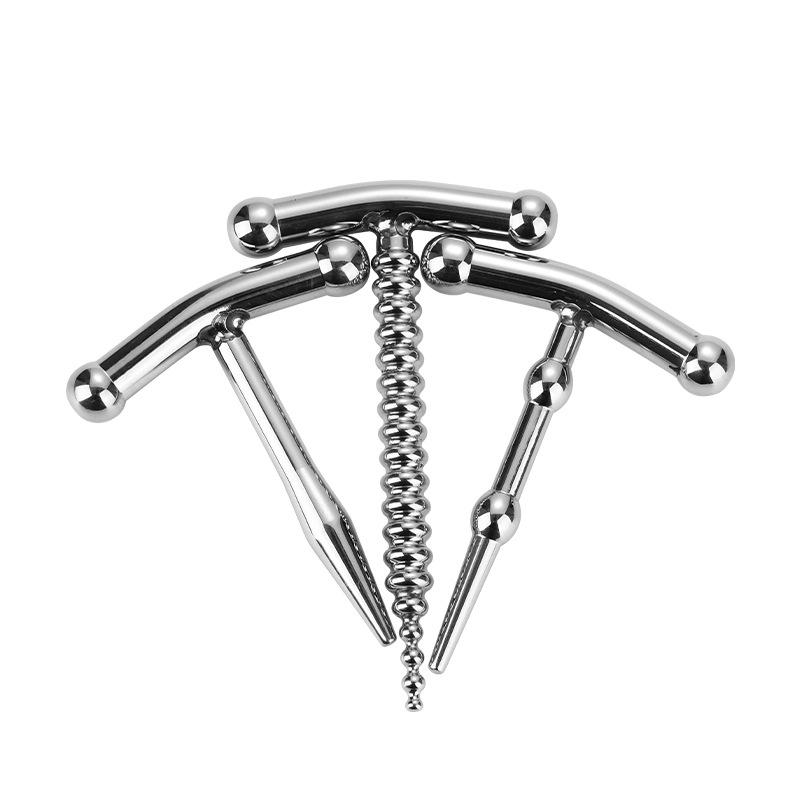 Stainless Steel Urethral Sound Metal Glans Plug for Male Stimulation 