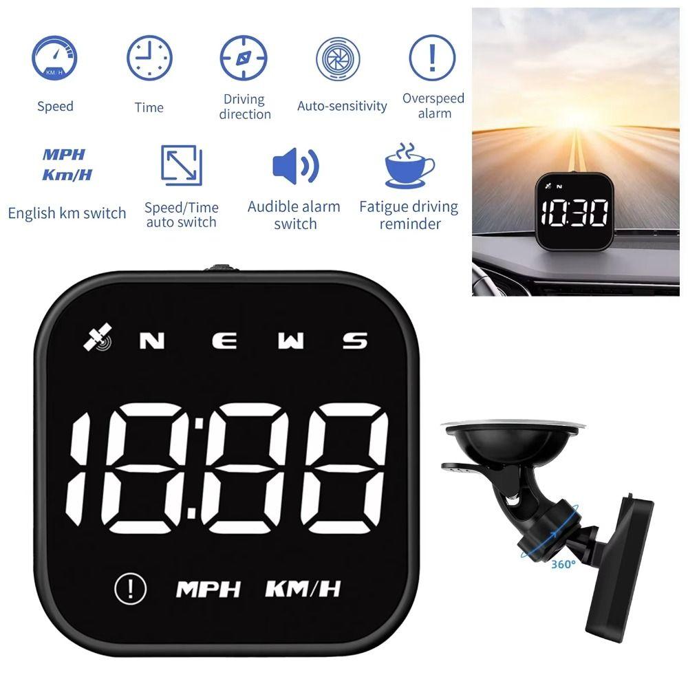 HUD Car Head Up Display Portable Windshield Projector GPS Digital Speedometer  Fit All Car