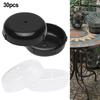 Easy Installation Metal Chairs Plastic Outdoor Lid Round Outdoor Plastic Pack Wrought Iron Patio Furniture Feet