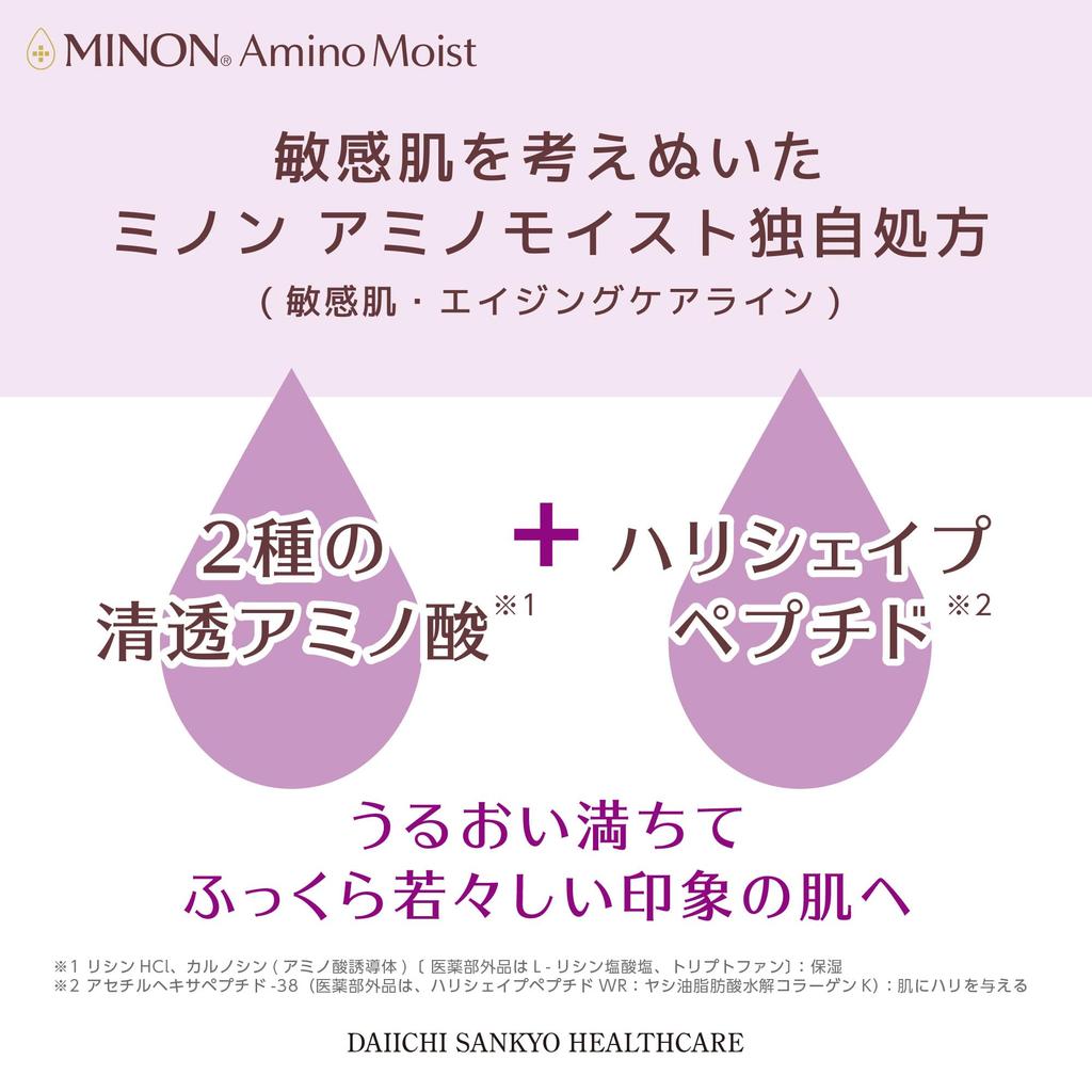 Minon Amino Moist Anti-Aging Oil Serum 20ml for Sensitive Skin - Firming, Radiance, Moisturizing