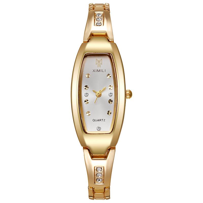 Fashion Business Women's Quartz Watch Casual Gold Irregular Dial Design Lady Bracelet Clock Dress Watches Relogio Feminino