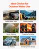 Water Storage Bladder, 330L Portable & Collapsible Water Storage Bag, Wear-Resistant 1000D PVC Soft Waters Bag, Leakproof Camping Tank Containers for
