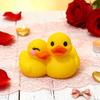 Yousheng Valentine's Day Couple Duck Figurine 3D Printed Cartoon Duck Statue Wedding Holiday Party Home Office Desktop Decoration Ornament