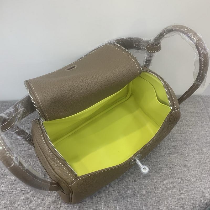 2026 New Top Layer Cowhide TC 26 Medium Lindi Bag Safi Line Color Blocked Genuine Leather Medicine Women's