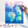 Disney Oil Painting DIY Digital Painting Soul Movie Characters Wall Art for Living Room and Entryway Decoration.