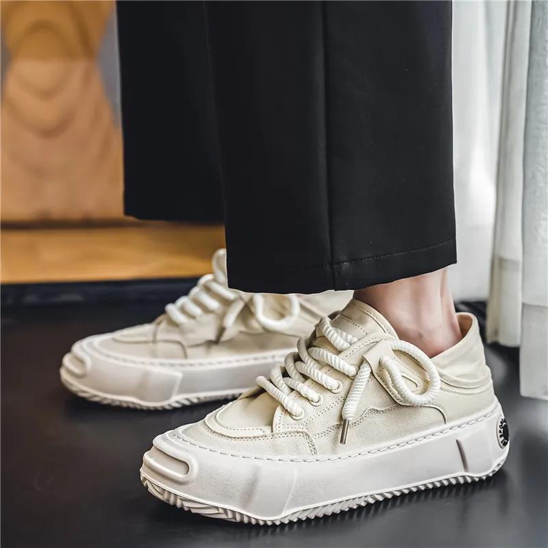2024 New Canvas Shoes For Men Skateboarding Shoes Breathable Casual Outdoor Walking Sports Tenis Shoes Mens Sneakers