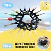 21Pcs Car Plug Terminal Removal Tool Pin Needle Retractor Pick Electrical Wire Puller Hand Tools Pin Extractor Puller Repair Kit