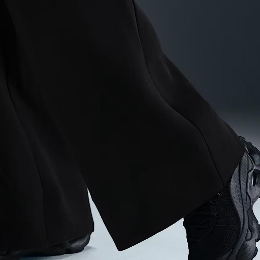 Nike Sportswear Tech Fleece Comfortable Fashionable Simple Versatile Solid Color Casual Pants Women Bottoms Black FV8053-010