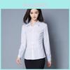 Chemise d'affaires à manches longues pour femme en tissu polyester pour le bureau