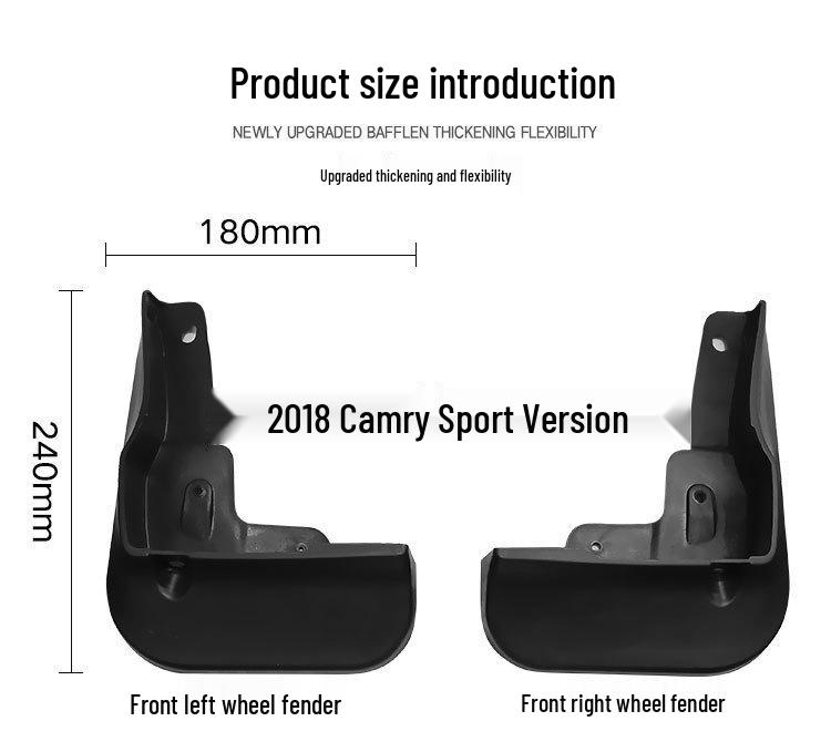 Leather Car Mudguard for 2018+ Toyota Camry Sport