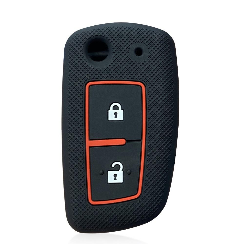 Car Key Fob Cover Case Cap For Nissan Sunny Qashqai J11 X-trail Murano Kashkay Juke Flip Folding Remote 2buttons Silicone Case