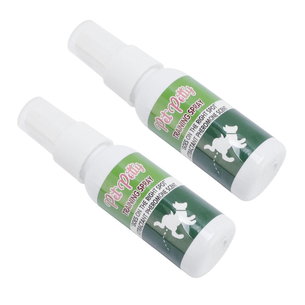 2 buc Spray pentru antrenament olitic pentru animale de companie 30ml Spray pentru pipi cu punct fix pentru cățel de câine pentru interior exterior