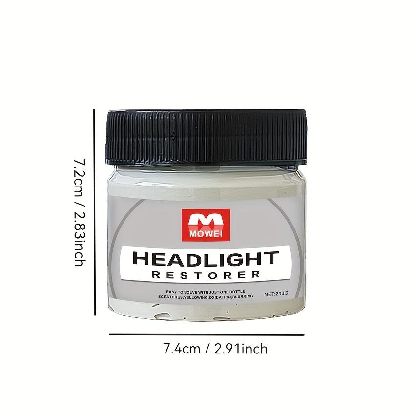 Car Headlight Restoration Kit - Oxidation & Scratch Remover, Crystal Clear Coating for Brighter Vision