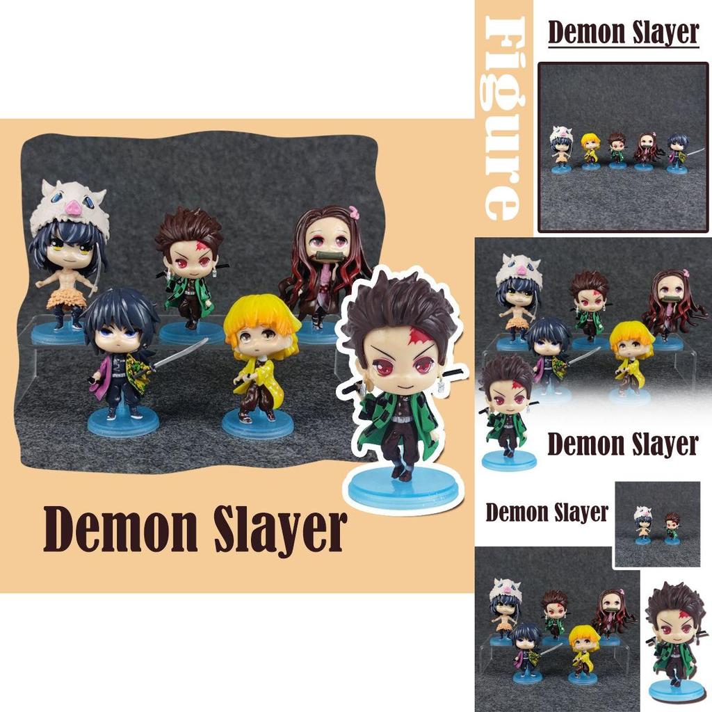 Unique Demon Slayer Q Doll Collectibles Perfect For Otaku Themed Desktop Decor
