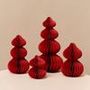 Red Gourd Honeycomb Balls Ornaments  Chinese New Year Spring Festival Decorative Housewarming Wedding Room Decoration
