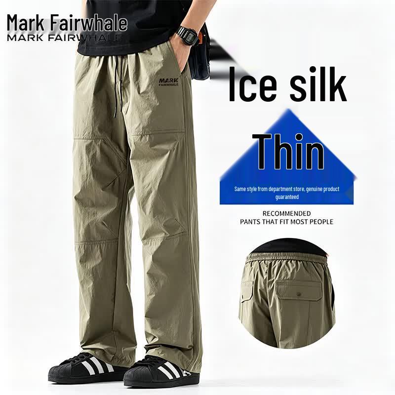 Mark Fairwhale Men s Ice-Feel Loose Straight Cargo Pants XL