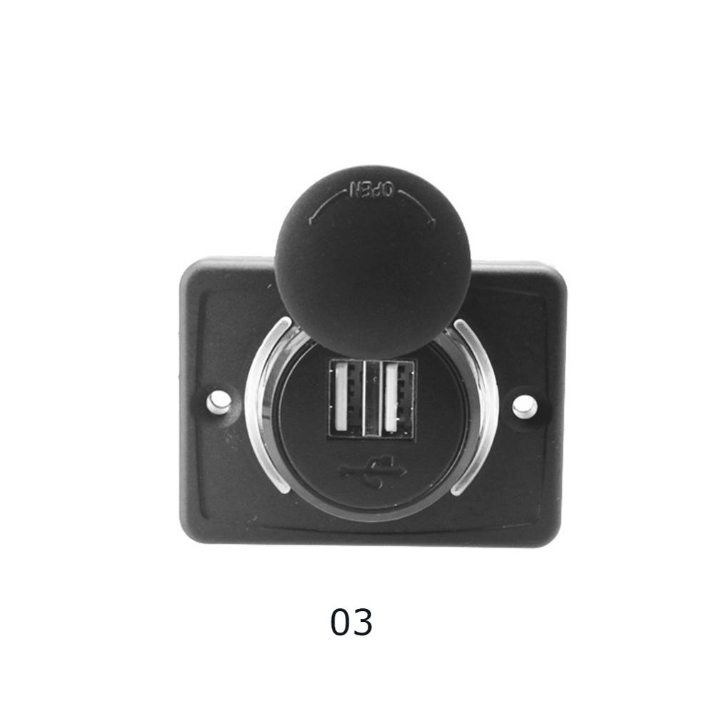Car LED Aperture Car Charger Dual USB 3.1A 12/24V Power Adapter Outlet Universal USB Socket Plug For Car Auto Motorcycle Bus