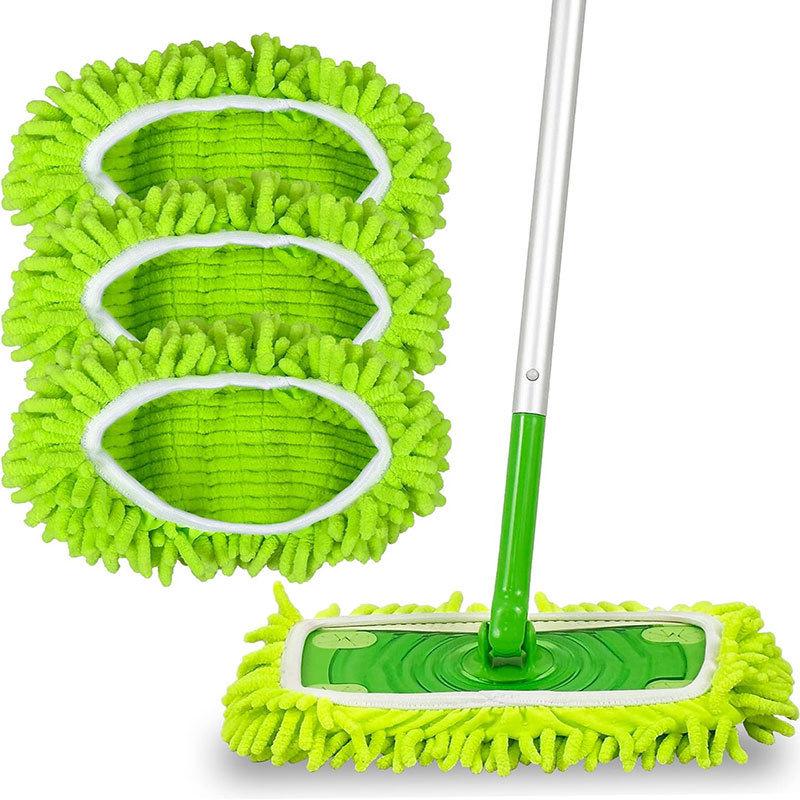 Swiffer Mop Replacement Head - Coral Fleece, Dry & Wet, Universal Flat Mop Cover.