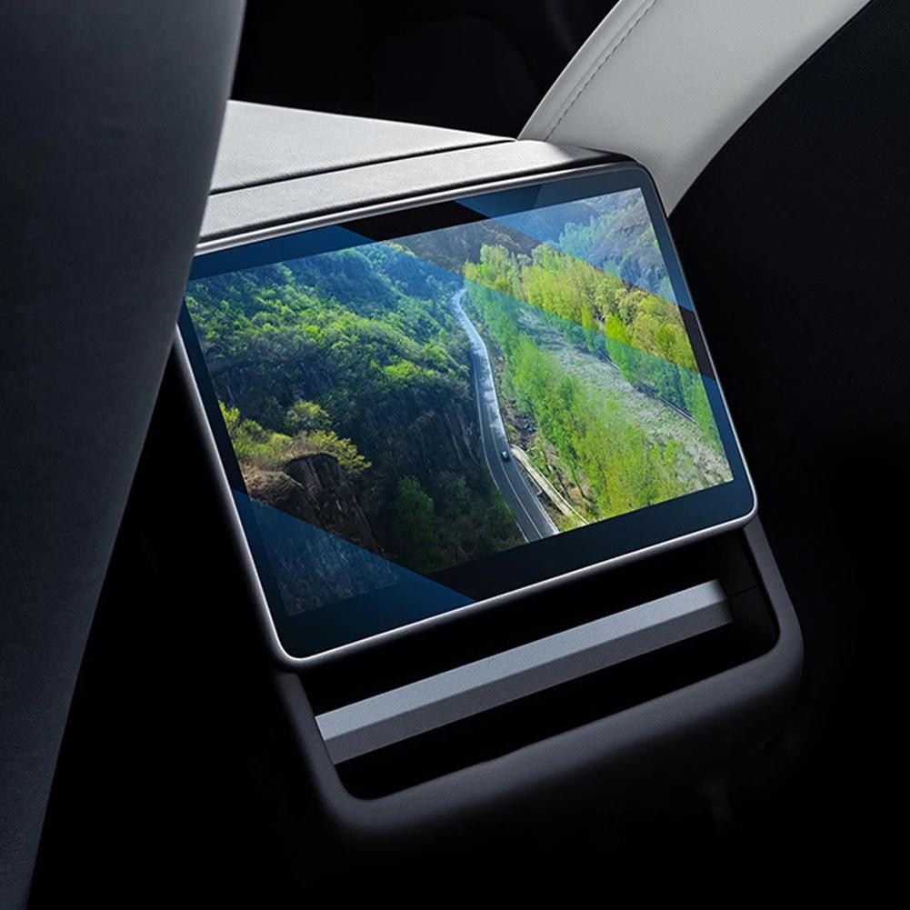 Tesla Model 3 Highland Model Y Juniper 2025 Arka Orta Konsol Dokunmatik Ekran Koruyucu Temperli Cam Film