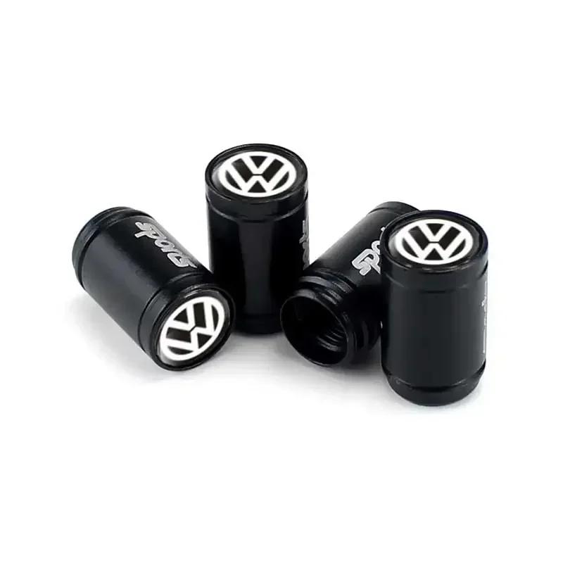Para VW Novos 4PCS Tampas de Válvula de Ar para Pneu de Roda de Carro Cobertura de Haste Para Volkswagen Passat Santana Touareg Tiguan GTI Rline Bora Jetta Bee